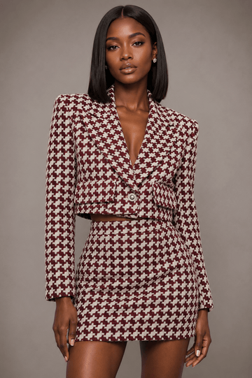 CM&UZ Bordeaux Élite Co - Ord Set - CM & UZ STYLES LTD