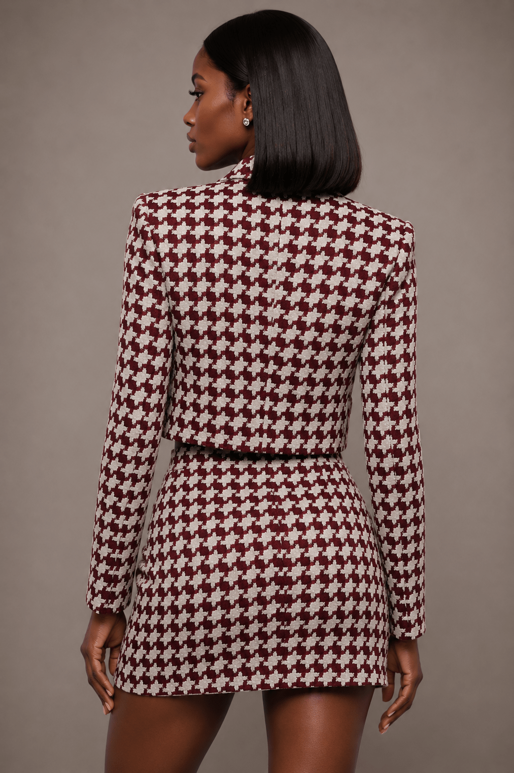 CM&UZ Bordeaux Élite Co - Ord Set - CM & UZ STYLES LTD
