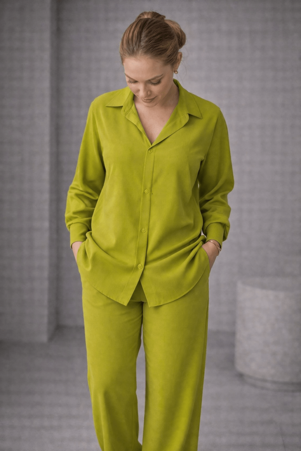 CM&UZ Lime Ease Co - ord Set - CM & UZ STYLES LTD