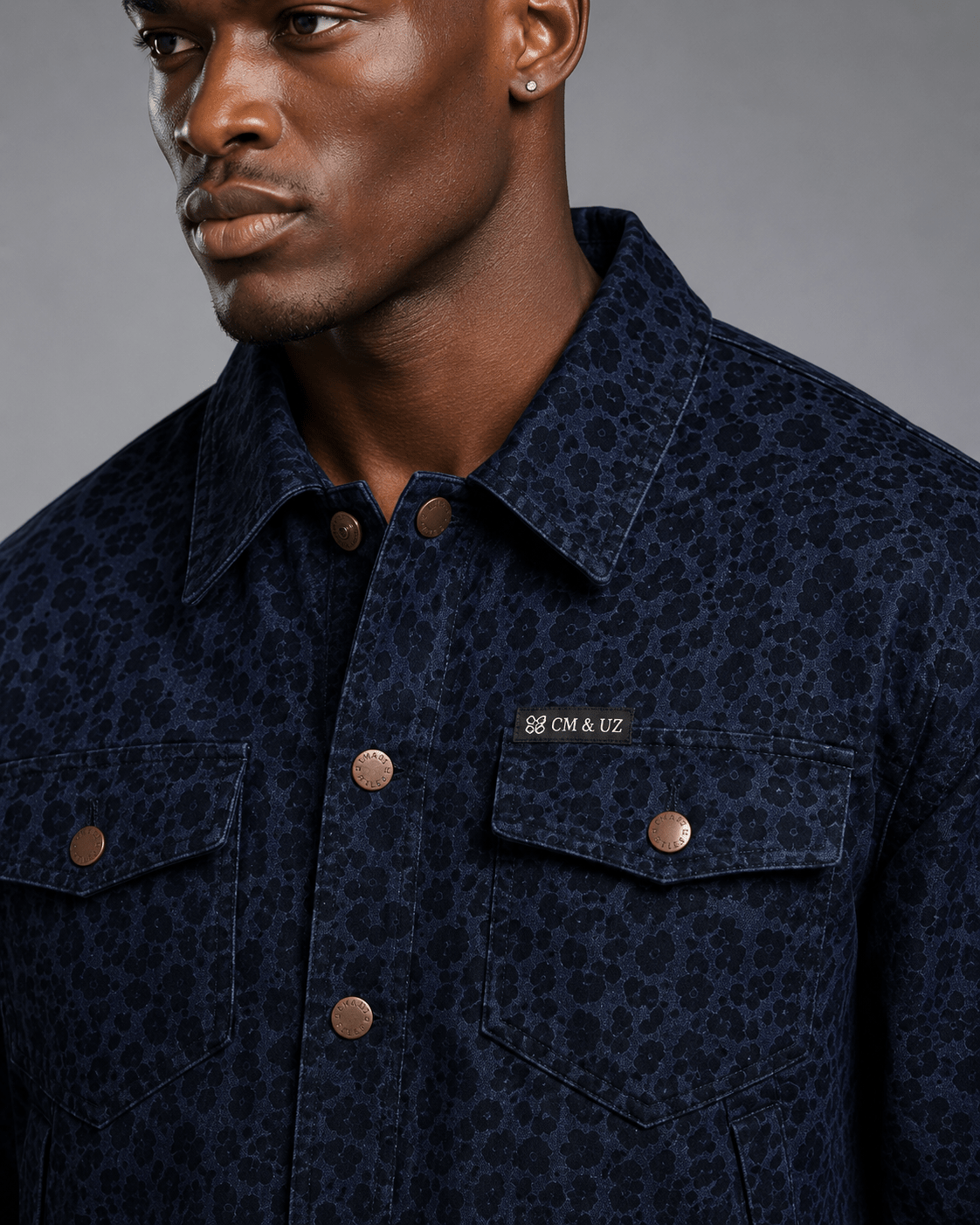 CM&UZ Midnight Panther Utility Jacket - CM & UZ STYLES LTD