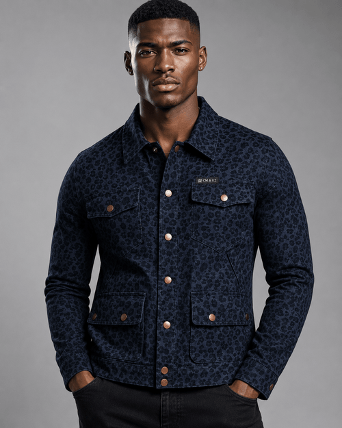 CM&UZ Midnight Panther Utility Jacket - CM & UZ STYLES LTD