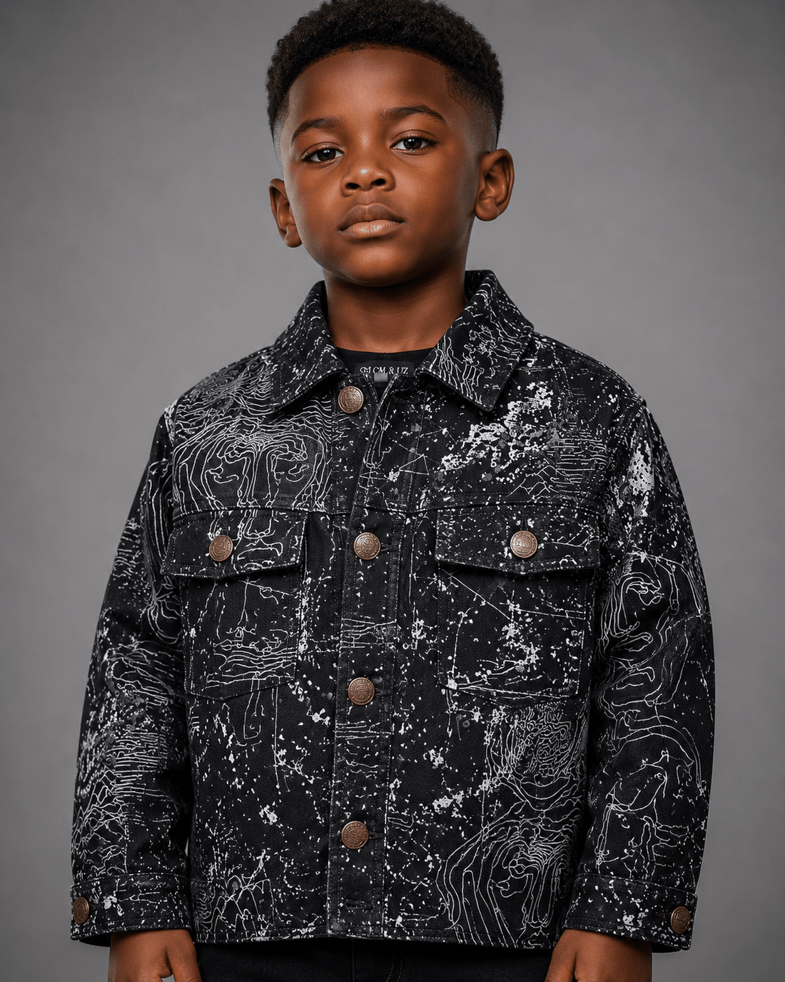 CM&UZ Noir Gallery Utility Jacket - CM & UZ STYLES LTD