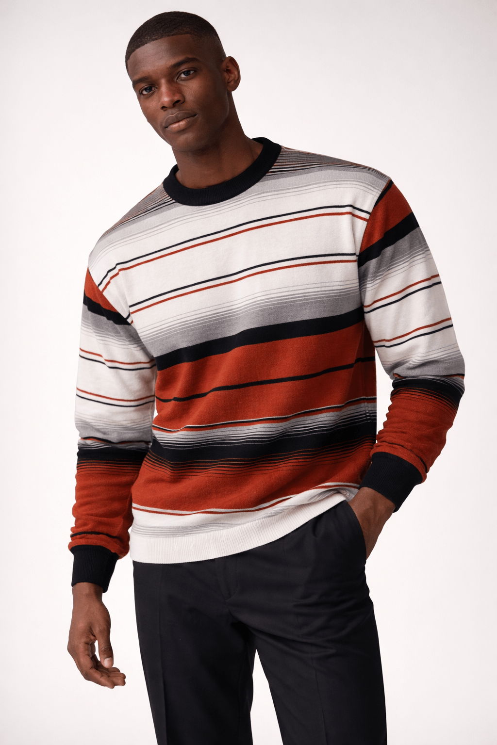 Gradient Stripe Knit - CM & UZ STYLES LTD